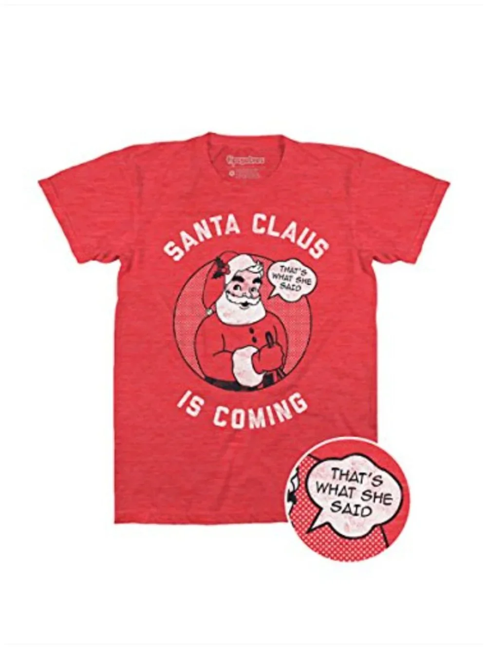 Polyester Blend Funny Christmas T-Shirt for Ugly Sweater Party - Picture 3 of 6